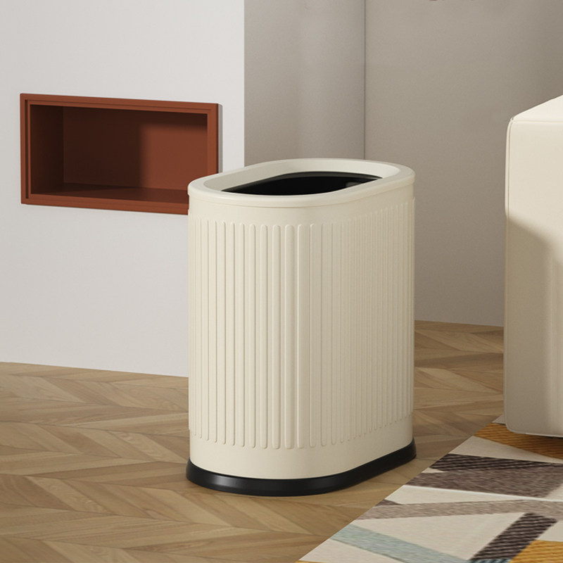 轻奢垃圾桶家用2023新款客厅厨房简约现代卫生间厕所复古无盖夹缝