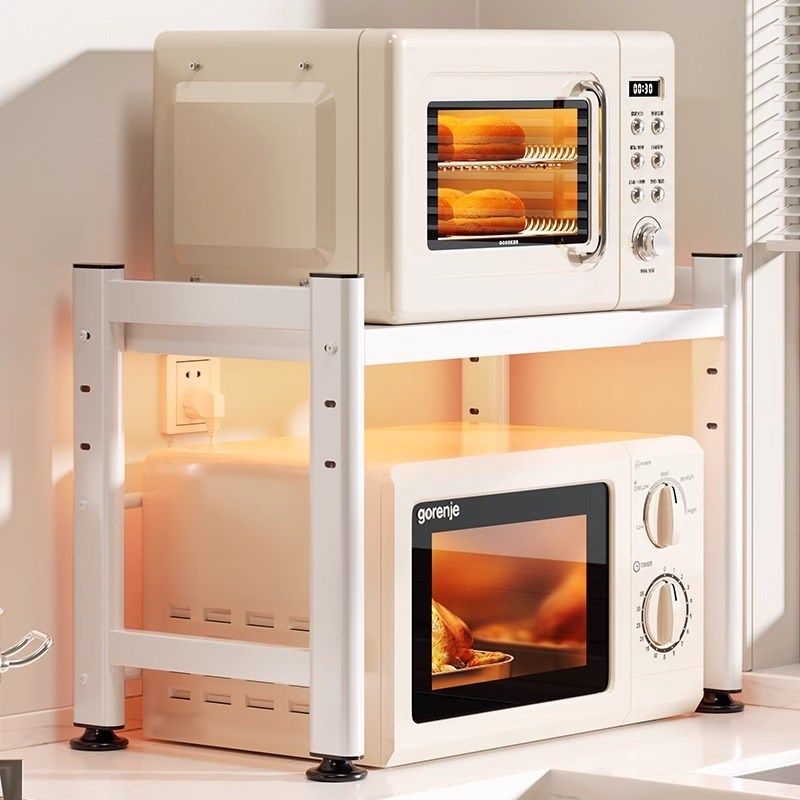 厨房微波炉架子置物架多功能家用多层台面电饭煲支架烤箱收纳架子,厨房/烹饪用具,微波炉置物架,淘宝优惠券,粉丝福利购,淘宝优惠卷