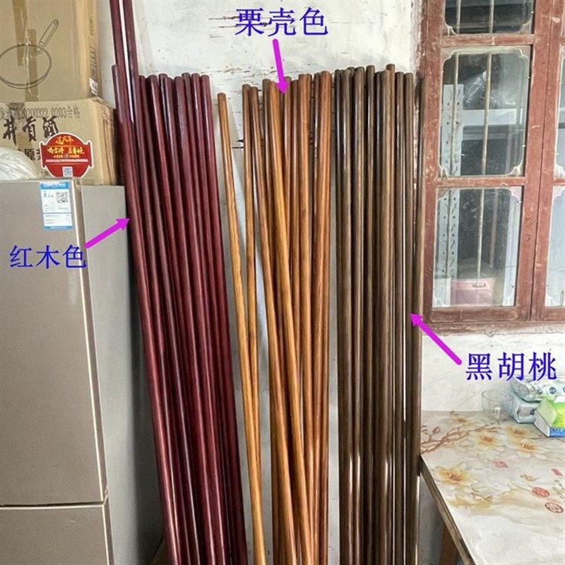 新中式松实木蚊帐架支架杆子木头架子床幔蚊帐杆床幔柱子户外茶寮