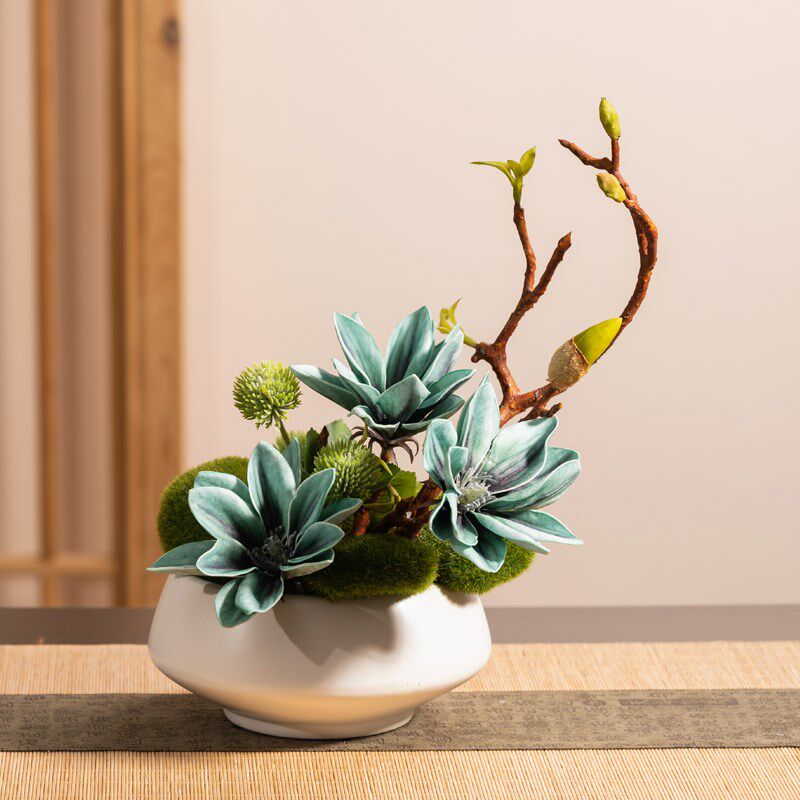 圆形装饰微景观圆桌中心摆台酒店大圆桌转盘中间摆件餐桌花摆花,家居饰品,餐桌花艺,淘宝优惠券,粉丝福利购,淘宝优惠卷