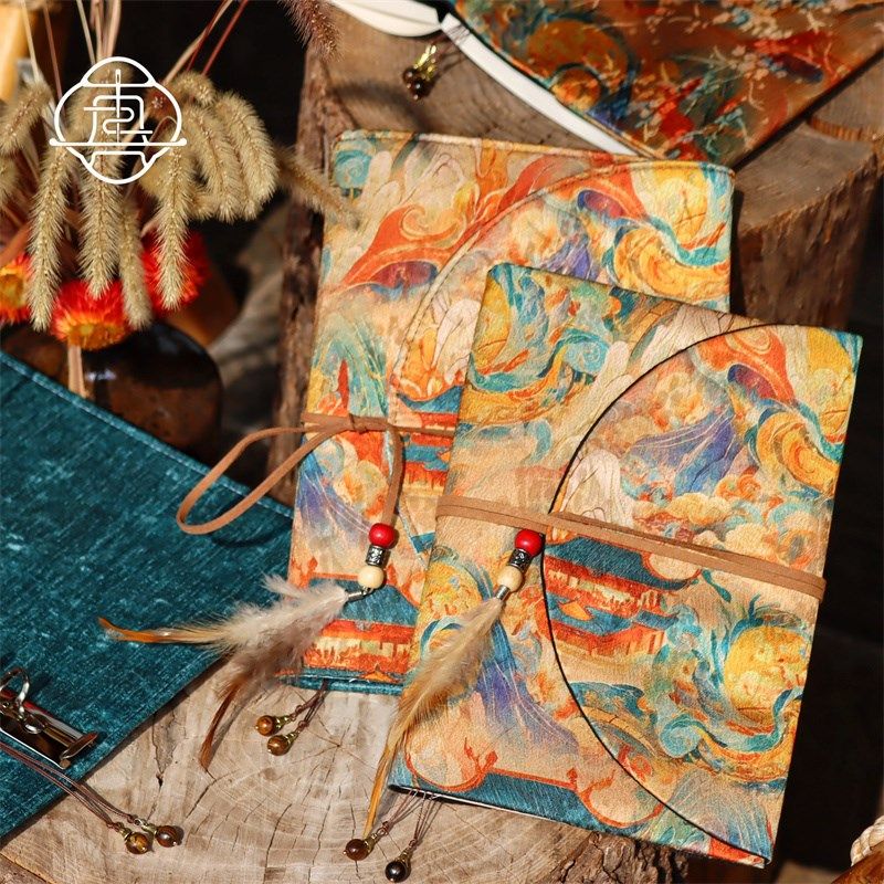 真我 梦敦煌 国风复古手账手工布书衣日记本笔记本a5a6手帐本,文具电教/文化用品/商务用品,手帐/日程本/计划本,淘宝优惠券,粉丝福利购,淘宝优惠卷