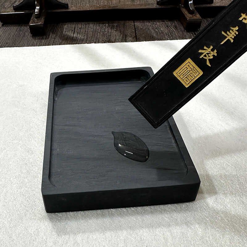 安徽歙砚书法国画专用学生砚台方形原石可磨墨砚墨池文房四宝,文具电教/文化用品/商务用品,砚台,淘宝优惠券,粉丝福利购,淘宝优惠卷