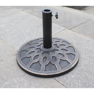 户外太阳伞座圆形广告中柱伞旗杆底座遮阳伞墩水箱大理石室外支撑