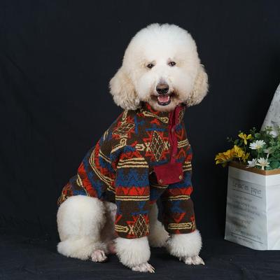 新年帅气狗狗衣服大型犬羊羔毛外套秋冬加厚拉布拉多巨贵衣服潮牌