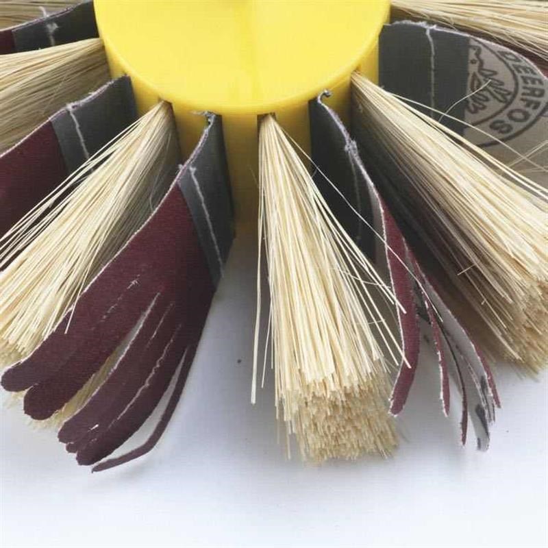 打磨花头剑麻砂布轮家具白茬底漆C抛光轮木工抛光轮家具凹槽线条