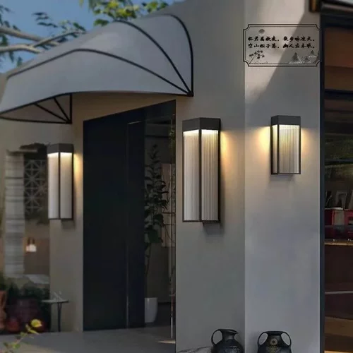 太阳能壁灯户外防水别墅庭院灯室外壁灯别墅外墙壁灯大门两侧壁灯