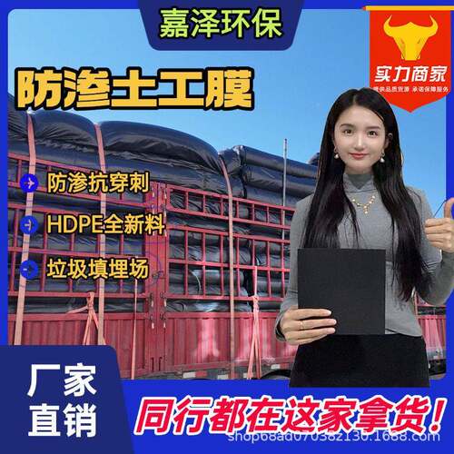 垃XZY圾填蒸埋场覆盖防渗膜mm尾矿库土工膜发塘溶嘉解池泽环2保