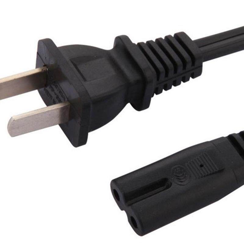 先科电瓶室外广场舞拉杆手提充音箱响AC220V 8字双孔充电器电源线