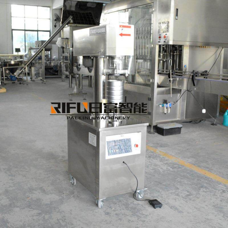 半自动封盖机 水果什锦罐头封罐设备 鱼罐头易拉罐瓶奶粉罐封盖机