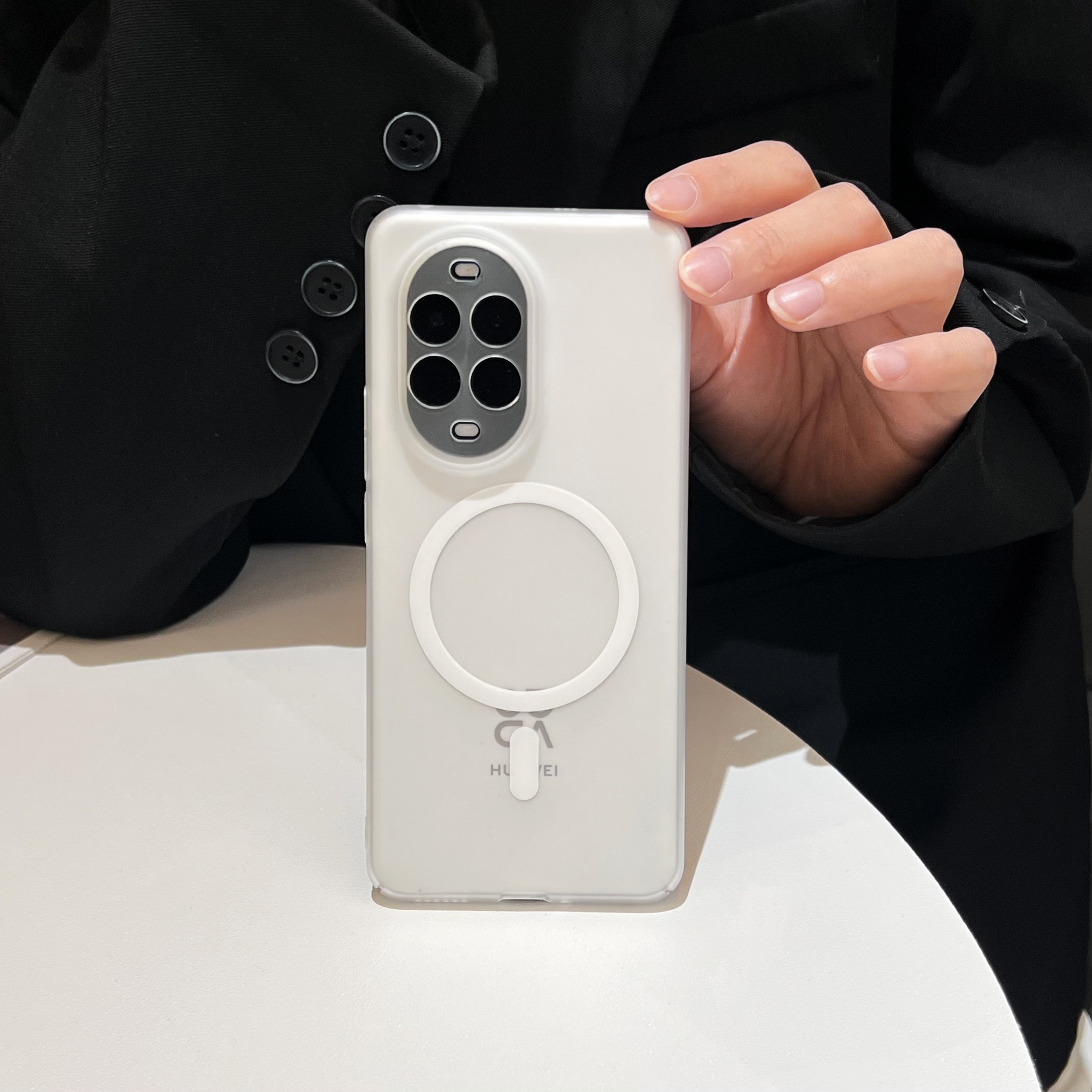 适用华为nova14Ultra手机壳新款冰雾磁吸硬壳14pro半透明全包防摔保护套nova13精孔防指纹12pro高级感男女款