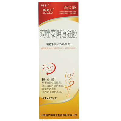 明仁/美克汀双唑泰阴道凝胶5g*1支/盒