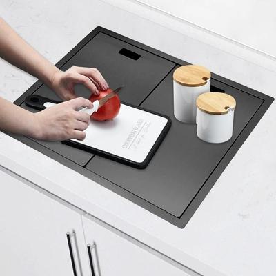 西餐吧台隐藏式水纳槽米黑色GBA55323盖04不锈你钢水槽迷带板中岛