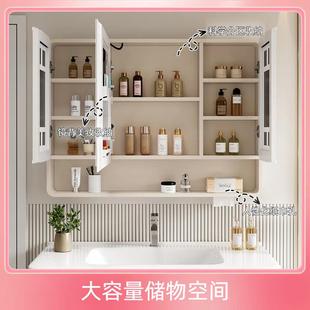 铝太空柜圆弧带美储妆收纳架智能480镜卫生间灯光除雾带纸巾孔物