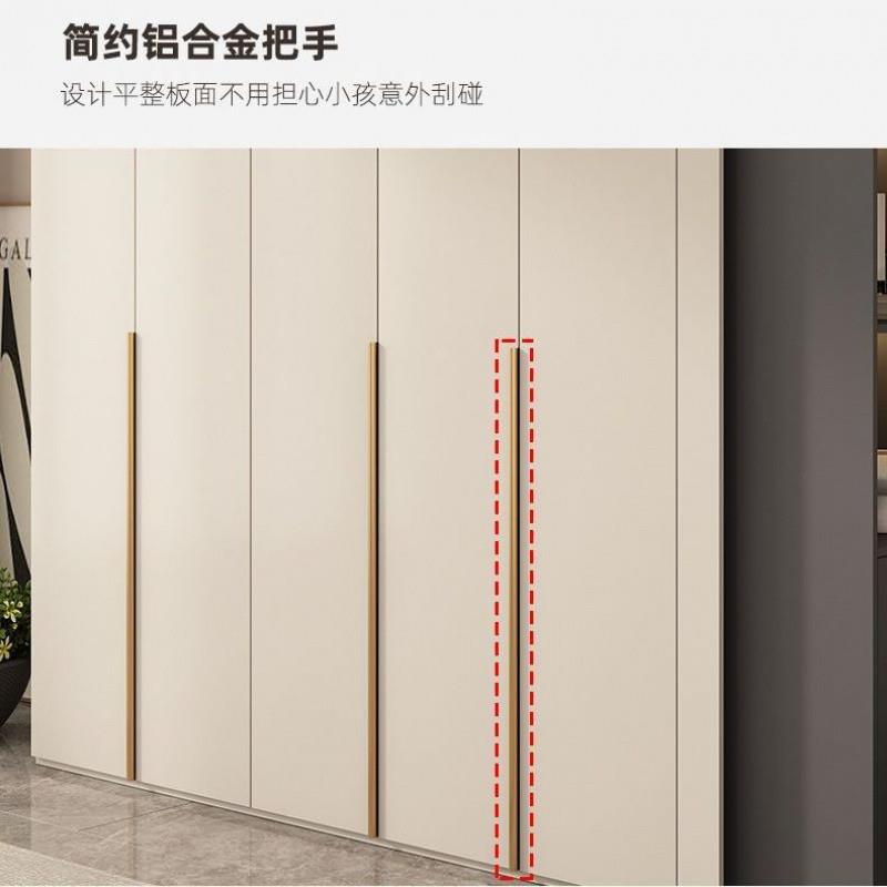 Fls衣柜家用卧室收纳衣储物子简奶油柜系柜大衣橱轻奢现代QKJ简极
