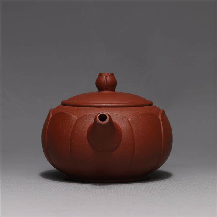 龙砂陶厂家销售宜兴紫砂茶壶莲花壶260毫升紫砂壶雅致莲心