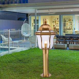 全铜柱头灯围墙灯庭院灯大门灯花园别墅草坪灯户外防水柱子门柱灯
