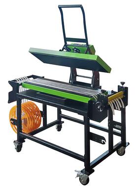 手动上下加热织带机30*100织带烫画机彩带烫画webbing heatpress