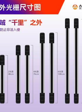 深圳艾礼安六光束30米红外光栅ABI30-1086防盗报警设备