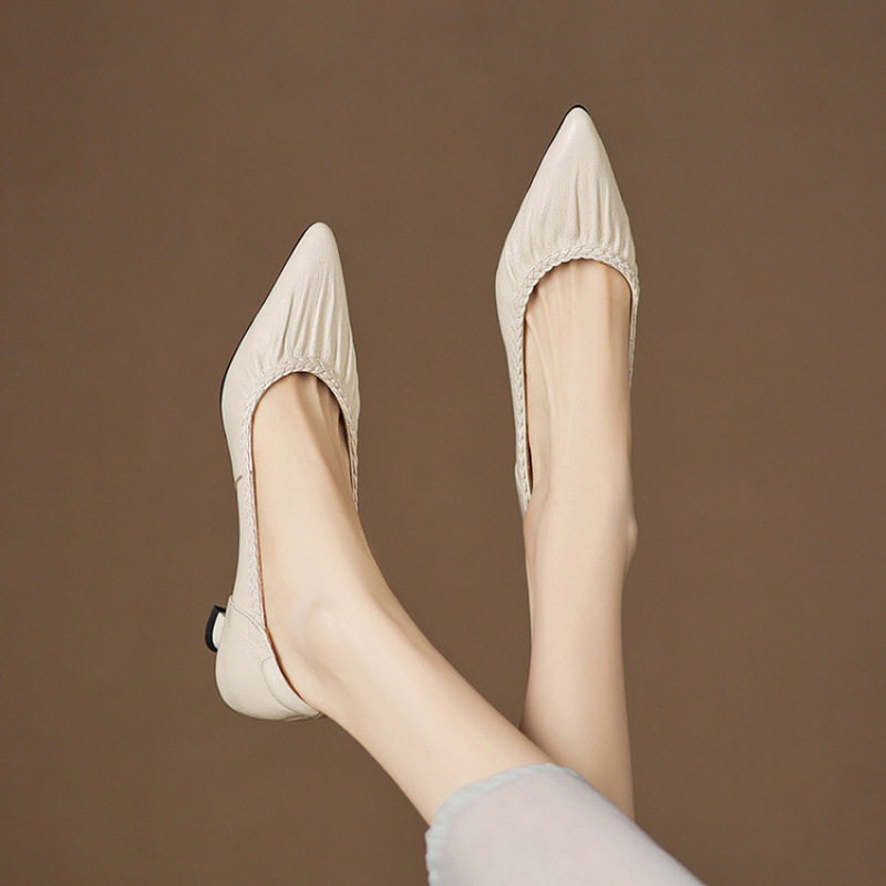 5cm细跟软羊皮高跟鞋女春秋新款百搭中跟复古软底浅口单鞋不累脚,户外/登山/野营/旅行用品,登山鞋/徒步鞋,淘宝优惠券,粉丝福利购,淘宝优惠卷