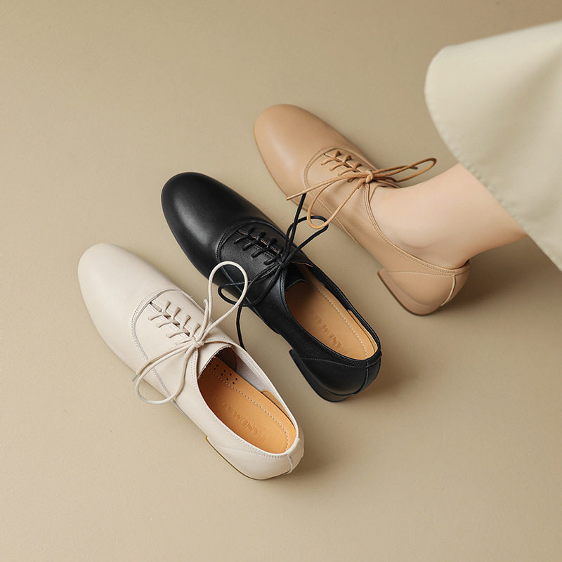 好穿又百搭圆头系带休闲单鞋2023秋季牛皮韩版通勤风布洛克小皮鞋,户外/登山/野营/旅行用品,登山鞋/徒步鞋,淘宝优惠券,粉丝福利购,淘宝优惠卷