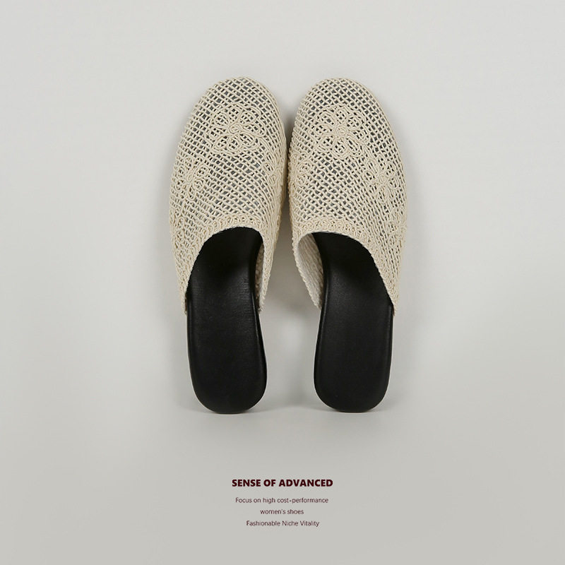 2025夏新款网纱透气包头凉拖鞋女平底休闲舒适外穿罗马穆勒拖春夏,户外/登山/野营/旅行用品,登山鞋/徒步鞋,淘宝优惠券,粉丝福利购,淘宝优惠卷