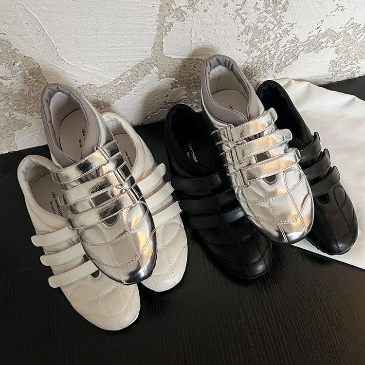 小众设计内增高小白鞋2025年春新款时尚魔术贴平底运动休闲单鞋女,户外/登山/野营/旅行用品,登山鞋/徒步鞋,淘宝优惠券,粉丝福利购,淘宝优惠卷