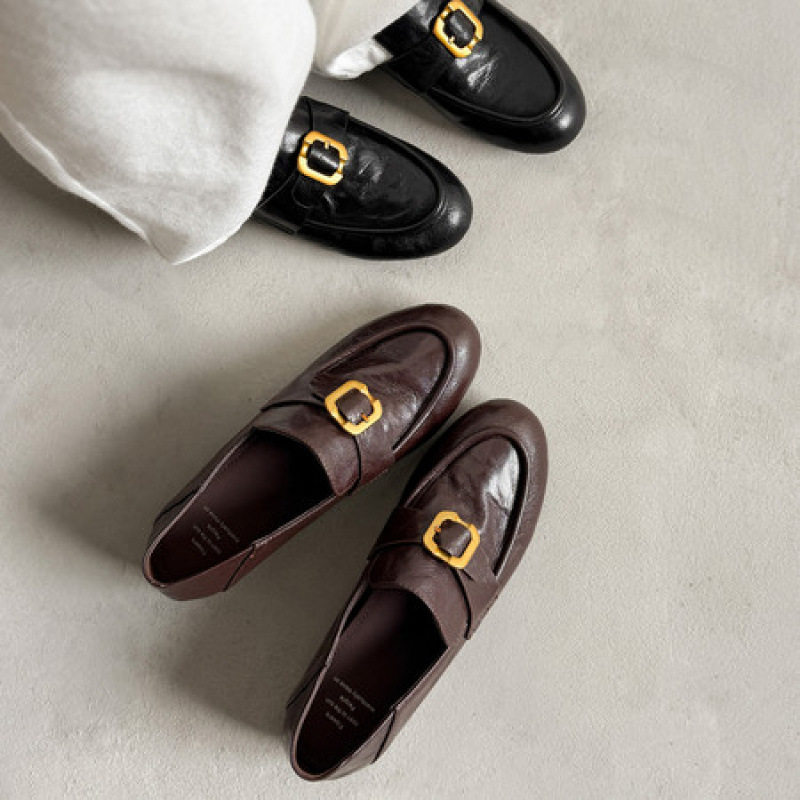 春秋季学院风圆头乐福2026新款真皮单鞋平底英伦风皮带扣小皮鞋女,户外/登山/野营/旅行用品,登山鞋/徒步鞋,淘宝优惠券,粉丝福利购,淘宝优惠卷