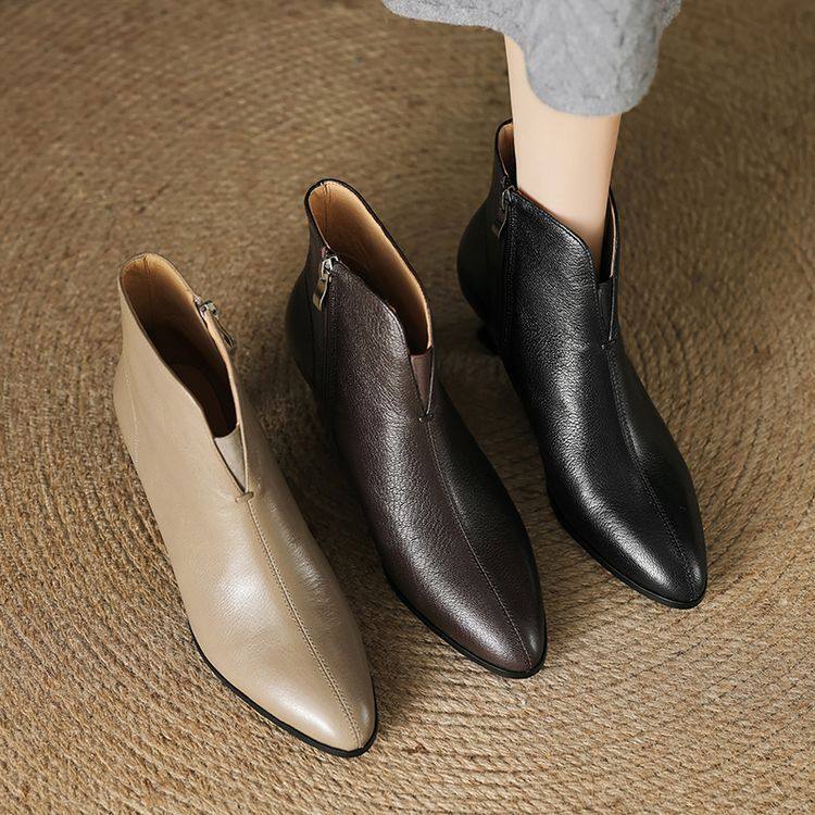 法式尖头切尔西短靴女2024年冬季新款细跟短靴春秋单靴软皮及踝靴,户外/登山/野营/旅行用品,登山鞋/徒步鞋,淘宝优惠券,粉丝福利购,淘宝优惠卷