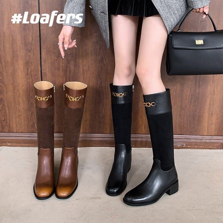 拼色复古低跟骑士靴小红推荐2024秋冬新款圆头低跟高筒靴女,户外/登山/野营/旅行用品,登山鞋/徒步鞋,淘宝优惠券,粉丝福利购,淘宝优惠卷