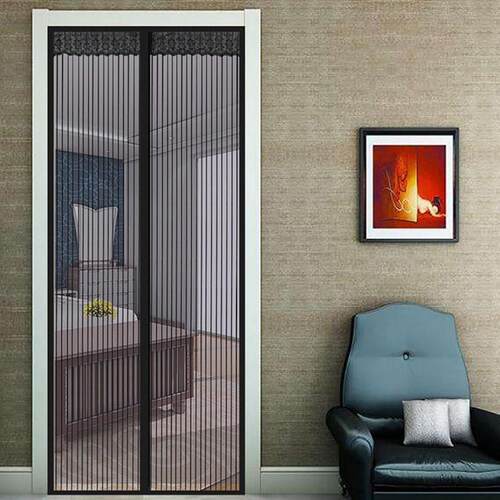 Magnetic Screen Door 防蚊纱门帘 静音条纹 加密防蚊磁性软纱门