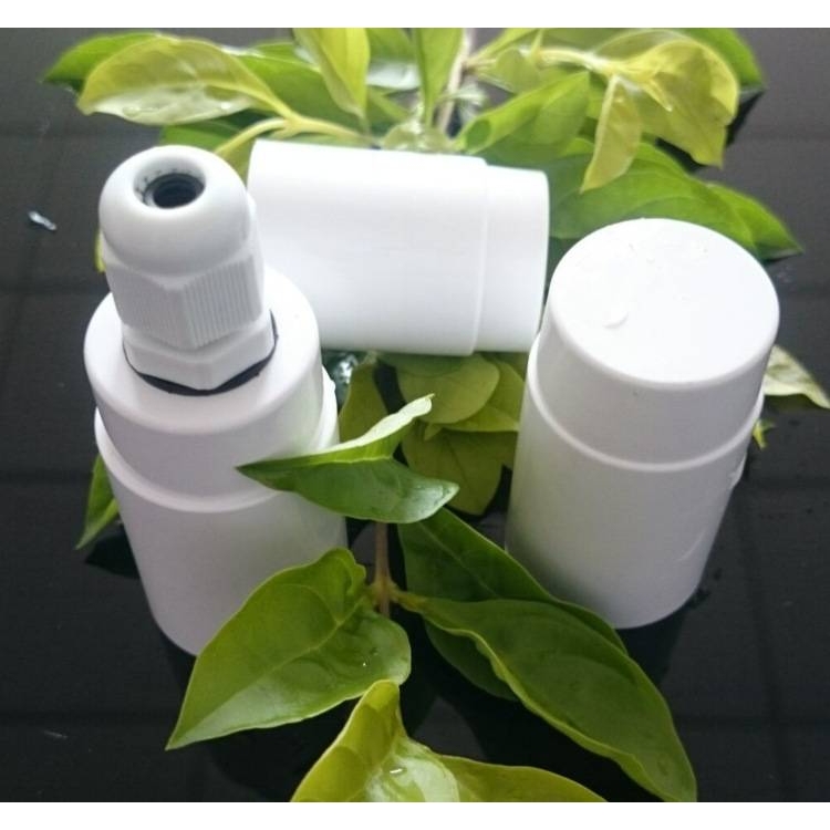 T8防水堵头加长防水高度52MM可内置电源防水灯头厂家直供