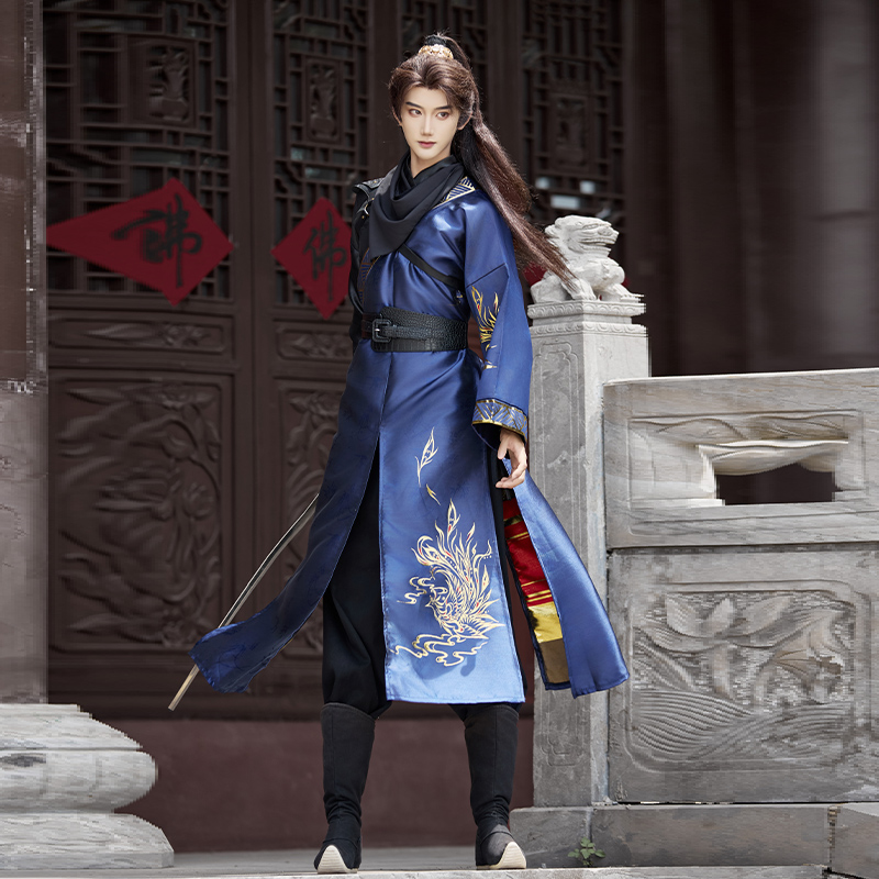 永乐原创【将夜】文武袖改良织金提花汉服汉元素帅气飒