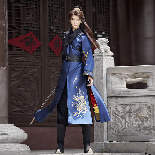 永乐原创【将夜】文武袖改良织金提花汉服汉元素帅气飒