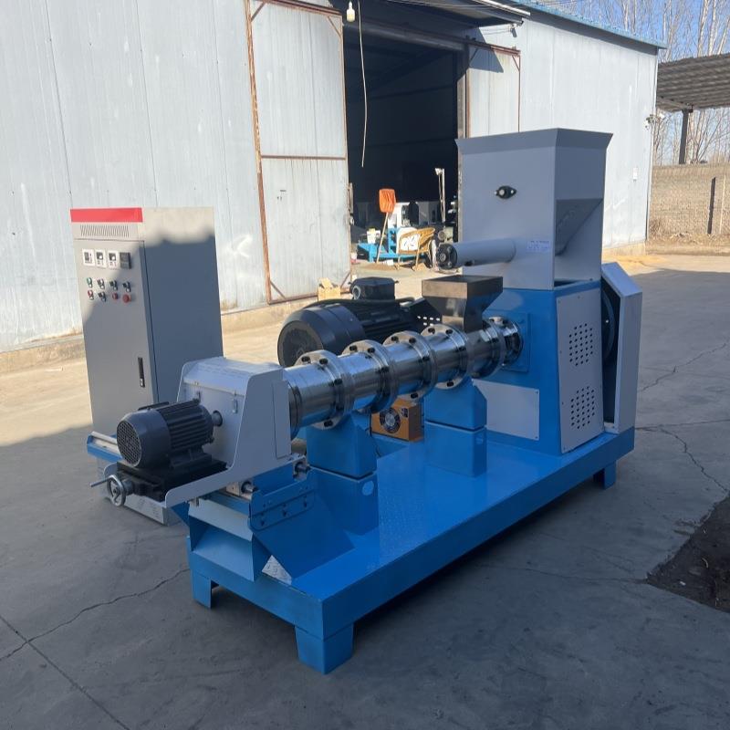 60型罗非鱼饲料膨化机鸟粮1毫米饲料机整粒大豆玉米饲料膨化机