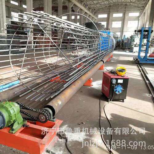 江苏项目专用钢筋笼滚笼机 3000加重双绕筋钢筋笼绕筋机
