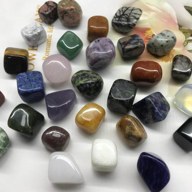 货源厂家天然石水晶不定型裸石抛光碎石造景石装饰品镶嵌材料