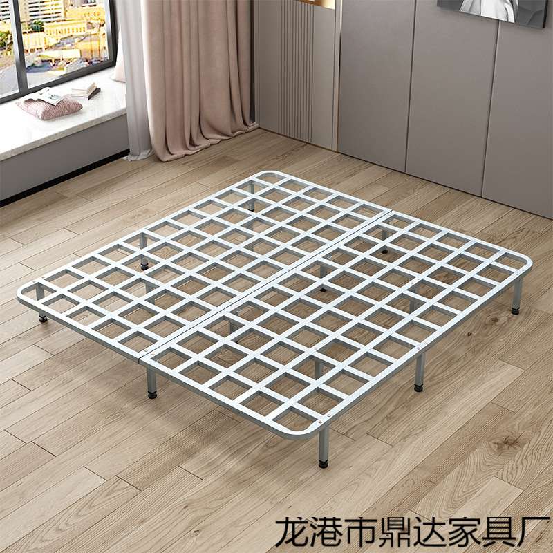 Dx镀锌管全钢管排骨架床架折叠双人床架1.8米榻榻米龙骨架