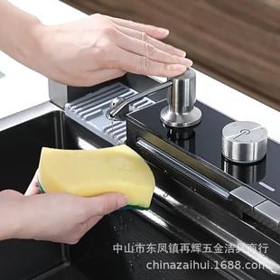 厨房水槽鲸鱼不锈钢洗菜盆飞雨大单槽家用水池洗碗池手工盆