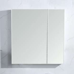 全面镜柜太空铝浴室镜柜挂墙式梳妆洗手间带置物架镜箱厕所壁挂柜