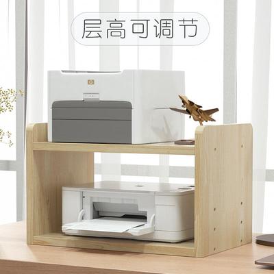 实木简易办公桌面置物架打印机架子多层收纳整理架层架创意小新品