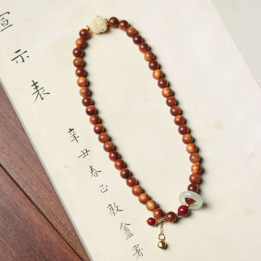 支持定制 精品高油料崖柏佛珠手串手链文玩可