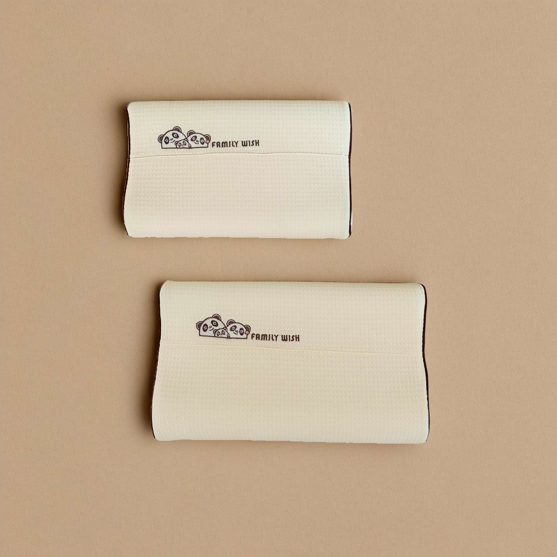 生物基小学生幼儿园枕芯慢回弹熊猫图案可拆睡眠儿童枕头单人长款