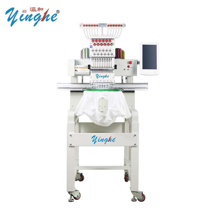 YH-1201单头12针绣花机三合一高速台式单头多针全自动电脑绣花机