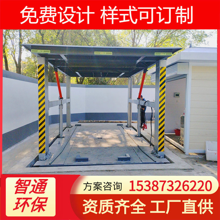 公园景观垃圾压缩站 地下隐藏式压缩垃圾装置 10方水平压缩机