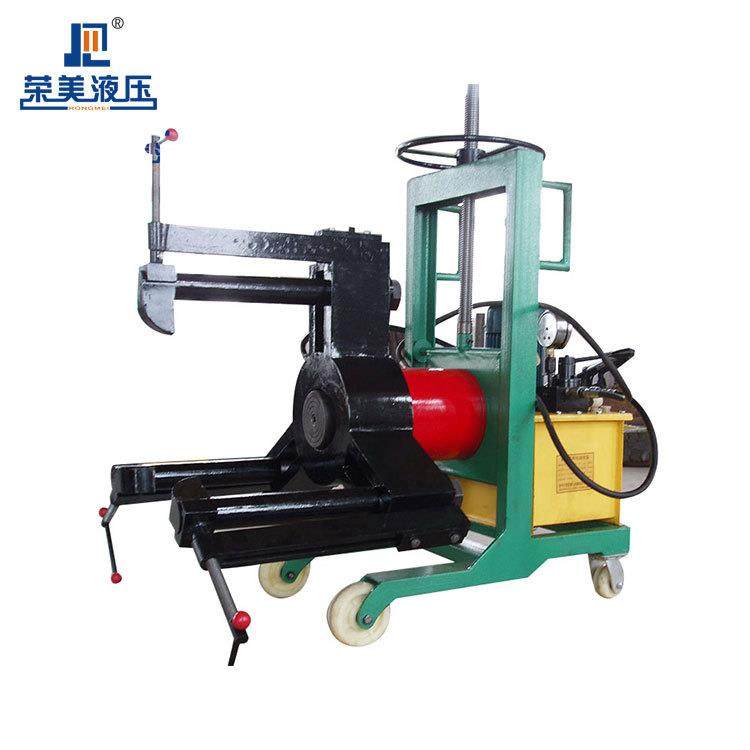 江苏荣美牌升降防滑拉马 小车式升降防滑拉马 车载式液压拉马100t