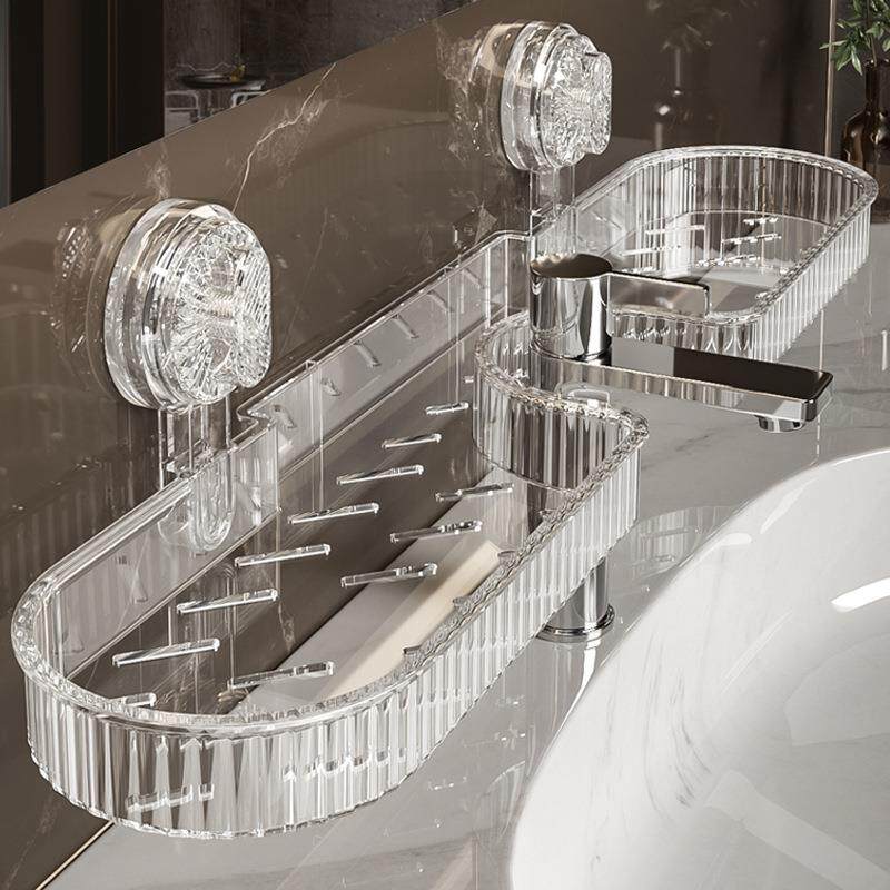 水龙头吸盘置物架卫生间厕所浴室洗手洗漱台墙上收纳壁挂各种神器