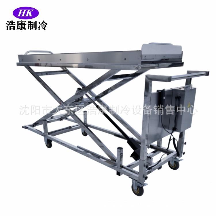 双剪电动液压尸体降车976车科刀研院所殡仪馆用死尸推 升降升运尸