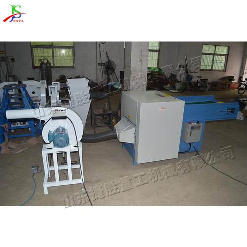 床绒抱枕传送带js-smj-开棉品机 电动毛玩松棉机 PP棉羽绒棉具自