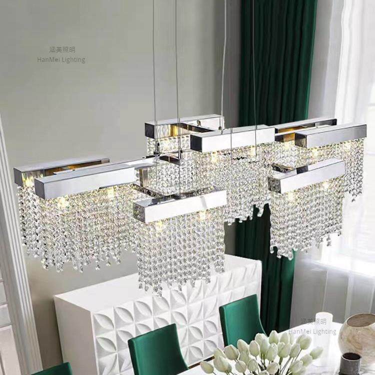 意式轻奢726水晶餐厅吊台灯计师创个性简约奢华别墅设吧岛台灯意,家装灯饰光源,智能吊灯,淘宝优惠券,粉丝福利购,淘宝优惠卷