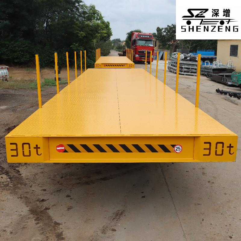 货板短拖途牵引平板车转运拉30吨重型736转向叉车物流搬运平拖车